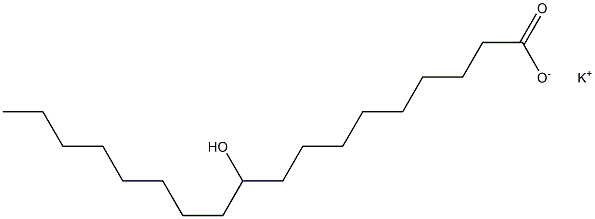 10-Hydroxystearic acid potassium salt 结构式