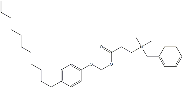 N,N-Dimethyl-N-benzyl-N-[2-[[(4-undecylphenyloxy)methyl]oxycarbonyl]ethyl]aminium 结构式