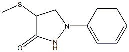 1-Phenyl-4-methylthiopyrazolidin-3-one 结构式