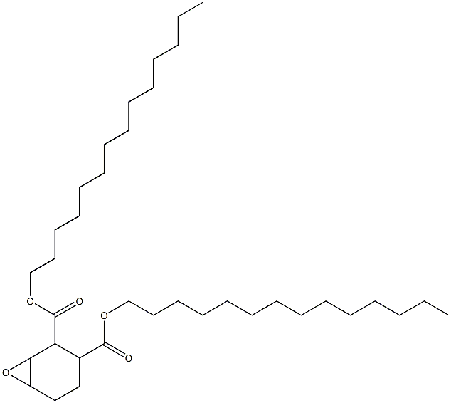 7-Oxabicyclo[4.1.0]heptane-2,3-dicarboxylic acid ditetradecyl ester 结构式