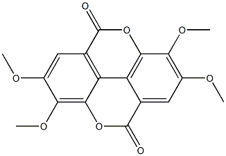 2,3,7,8-Tetramethoxy-[1]benzopyrano[5,4,3-cde][1]benzopyran-5,10-dione 结构式