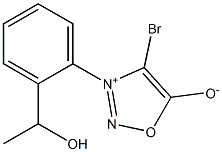 4-Bromo-3-[2-(1-hydroxyethyl)phenyl]-1,2,3-oxadiazol-3-ium-5-olate 结构式