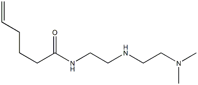 N-[2-[2-(Dimethylamino)ethylamino]ethyl]-5-hexenamide 结构式