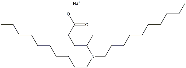 4-(Didecylamino)valeric acid sodium salt 结构式