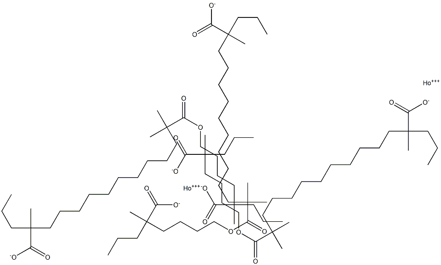 Holmium 2,2-dimethyloctanoate=bis(2-methyl-2-propylhexanoate) 结构式