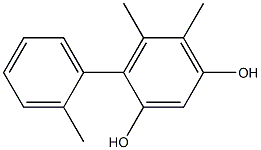 5,6-Dimethyl-4-(2-methylphenyl)benzene-1,3-diol 结构式