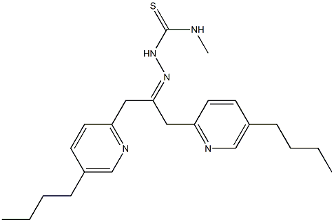 5-Butyl-2-pyridinyl(methyl) ketone 4-methyl thiosemicarbazone 结构式