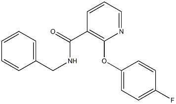 N-Benzyl-2-(4-fluorophenoxy)nicotinamide 结构式