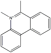 5,6-Dimethylphenanthridin-5-ium 结构式