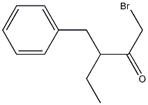 3-Benzyl-1-bromo-2-pentanone 结构式