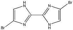 4,4'-Dibromo-2,2'-bi[1H-imidazole] 结构式