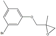 3-Bromo-5-methylphenyl 2-methylglycidyl ether 结构式