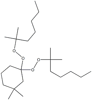3,3-Dimethyl-1,1-bis(1,1-dimethylhexylperoxy)cyclohexane 结构式