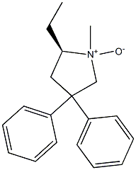 (5R)-3,3-Diphenyl-5-ethyl-1-methylpyrrolidine 1-oxide 结构式