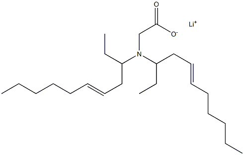 N,N-Di(5-undecen-3-yl)aminoacetic acid lithium salt 结构式