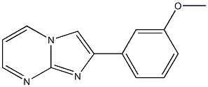 2-(3-Methoxyphenyl)imidazo[1,2-a]pyrimidine 结构式