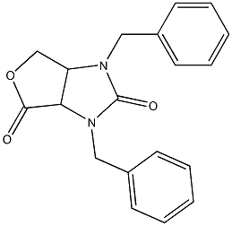 1,3-Dibenzyl-1,3,6,6a-tetrahydro-2H-furo[3,4-d]imidazole-2,4(3aH)-dione 结构式