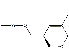 (2Z,4R)-5-[[(tert-Butyl)dimethylsilyl]oxy]-2,4-dimethyl-2-penten-1-ol 结构式