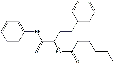 [S,(-)]-2-(Hexanoylamino)-4,N-diphenylbutyramide 结构式