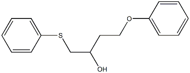 1-(Phenoxymethyl)-3-(phenylthio)-2-propanol 结构式