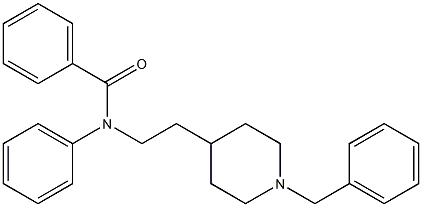 N-[2-(1-Benzyl-4-piperidinyl)ethyl]-N-phenylbenzamide 结构式