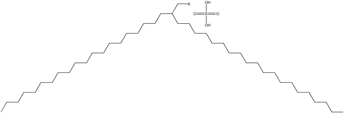 Sulfuric acid 2-icosyldocosyl=potassium salt 结构式