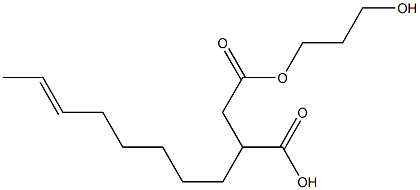 3-(6-Octenyl)succinic acid hydrogen 1-(3-hydroxypropyl) ester 结构式