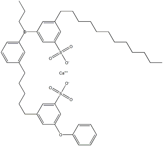 Bis(3-phenoxy-5-dodecylbenzenesulfonic acid)calcium salt 结构式