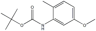 N-(tert-Butyloxycarbonyl)-2-methyl-5-methoxyaniline 结构式