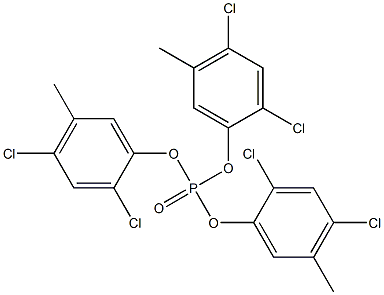 Phosphoric acid tris(2,4-dichloro-5-methylphenyl) ester 结构式