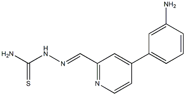 4-(3-Aminophenyl)pyridine-2-carbaldehyde thiosemicarbazone 结构式