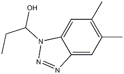 1-(5,6-Dimethyl-1H-benzotriazol-1-yl)-1-propanol 结构式