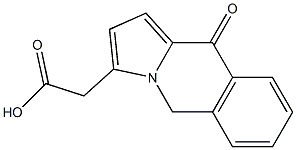 5,10-Dihydro-10-oxopyrrolo[1,2-b]isoquinoline-3-acetic acid 结构式