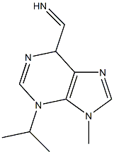 (3-Isopropyl-9-methyl-3,6-dihydro-9H-purine)-6-methanimine 结构式