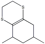 2,3,5,6,7,8-Hexahydro-5,7-dimethyl-1,4-benzodithiin 结构式