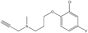 N-Methyl-N-(2-propynyl)-3-(2-chloro-4-fluorophenoxy)propylamine 结构式