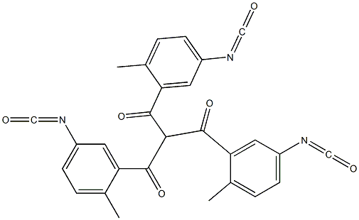 Tris(2-methyl-5-isocyanatobenzoyl)methane 结构式