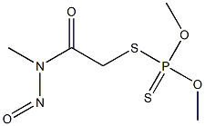 Dithiophosphoric acid O,O-dimethyl S-[(N-methyl-N-nitrosocarbamoyl)methyl] ester 结构式