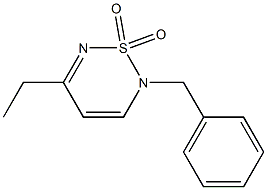 2-Benzyl-5-ethyl-2H-1,2,6-thiadiazine 1,1-dioxide 结构式