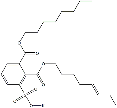 3-(Potassiosulfo)phthalic acid di(5-octenyl) ester 结构式