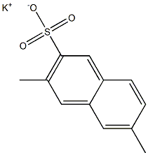 3,6-Dimethyl-2-naphthalenesulfonic acid potassium salt 结构式