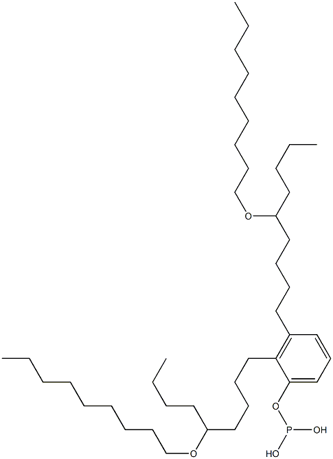 Phosphorous acid bis[5-(nonyloxy)nonyl]phenyl ester 结构式