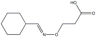 3-[(E)-Cyclohexylmethyleneaminooxy]propionic acid 结构式