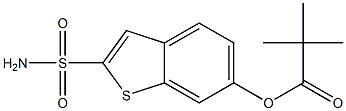 6-[(tert-Butylcarbonyl)oxy]benzo[b]thiophene-2-sulfonamide 结构式