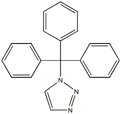 1-(Triphenylmethyl)-1H-1,2,3-triazole 结构式