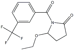 5-Ethoxy-1-[3-(trifluoromethyl)benzoyl]pyrrolidin-2-one 结构式