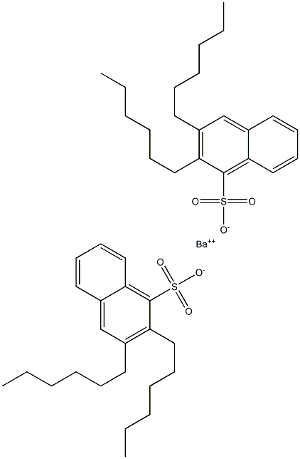 Bis(2,3-dihexyl-1-naphthalenesulfonic acid)barium salt 结构式