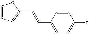 2-(4-Fluorostyryl)furan 结构式