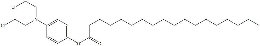 Stearic acid 4-[bis(2-chloroethyl)amino]phenyl ester 结构式