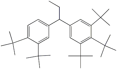 1-(3,4,5-Tri-tert-butylphenyl)-1-(3,4-di-tert-butylphenyl)propane 结构式